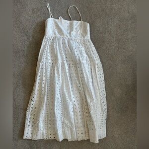 J. Crew White Eyelet Dress